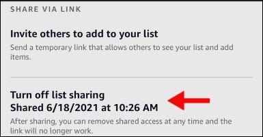 Desative o compartilhamento de listagem no aplicativo Alexa.