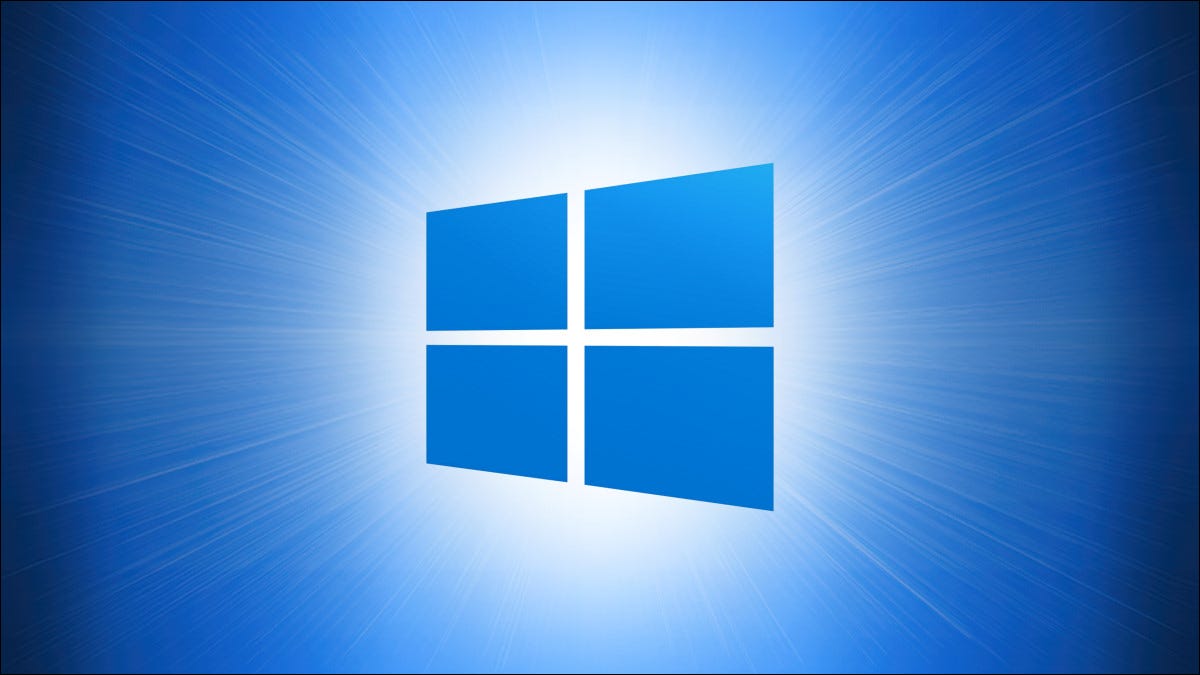 Logotipo do Windows 10 em azul