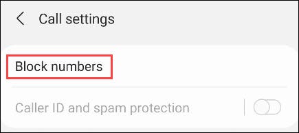 Toque em "Bloquear números".