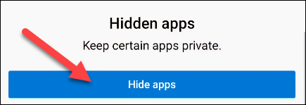 Toque em "Ocultar aplicativos".