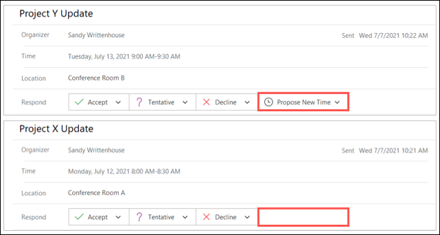 Proposta de nova opção de horário no Outlook