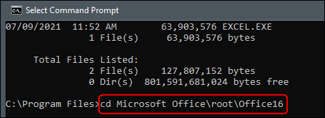 Mude para o diretório que contém o arquivo excel.