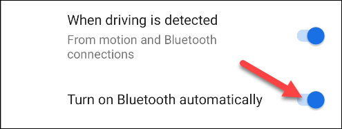 ligar o bluetooth automaticamente ao dirigir
