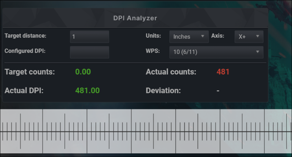 Se o seu mouse não tiver um software DPI, você pode usar o "DPI Analyzer"