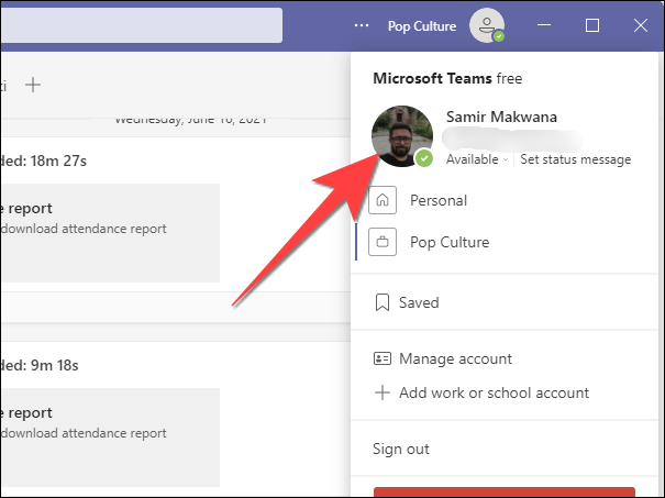 how do i add my name to microsoft teams