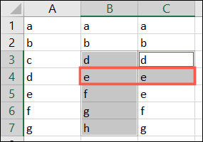 Duas diferenças de linha no Excel