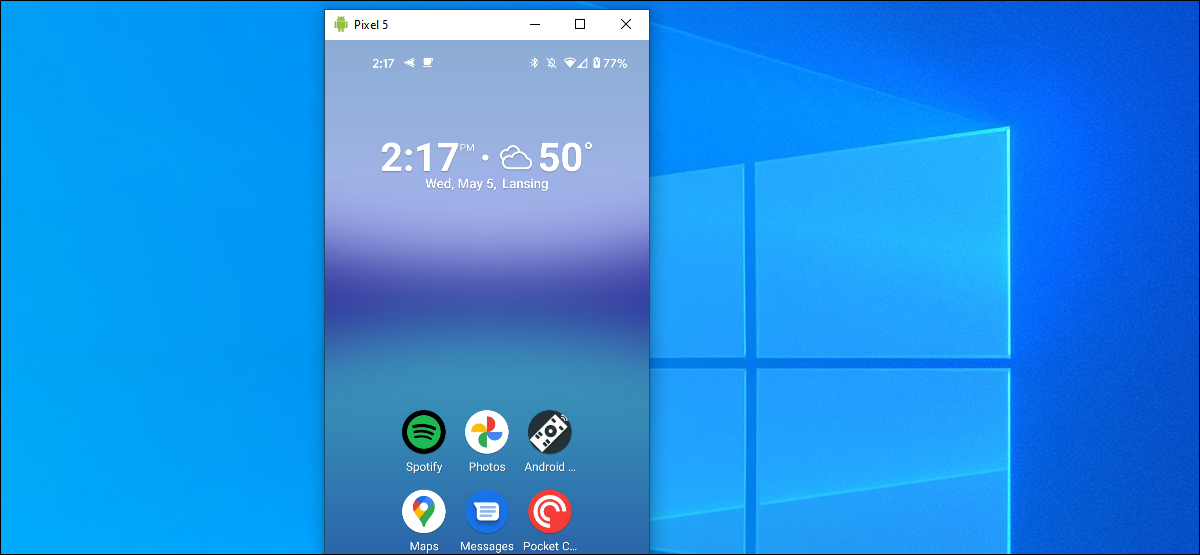 tela do Android espelhada no windows 10