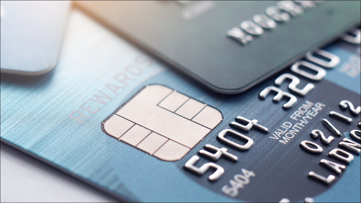 Close-up do cartão de crédito