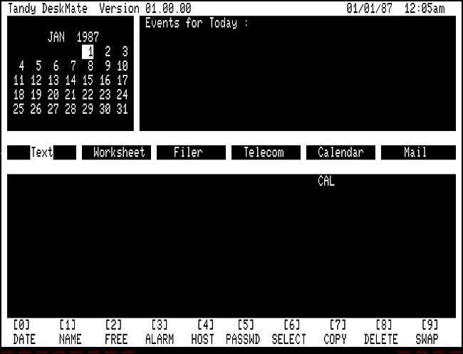 Tandy DeskMate 1.00 para TRS-80