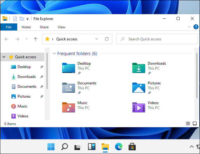 Explorador de arquivos aberto no Windows 11