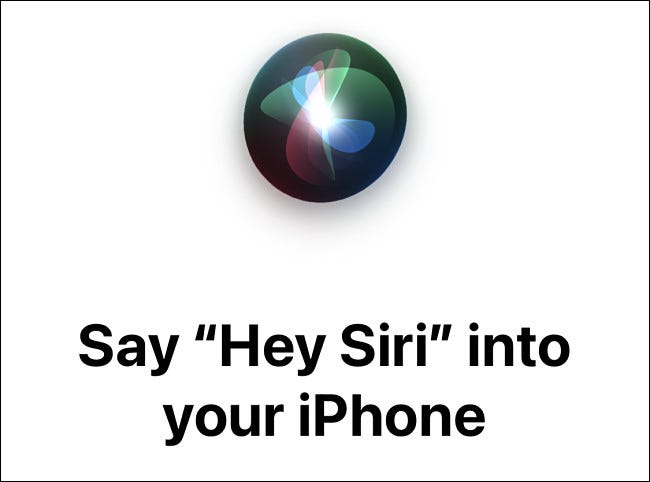 Diga "Ei, Siri" no seu iPhone ou iPad.