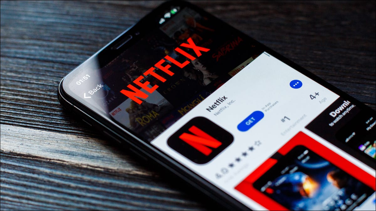 Logotipo da Netflix na lista da App Store do iPhone