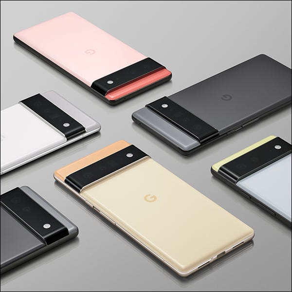 Cores do Pixel 6 e Pixel 6 Pro