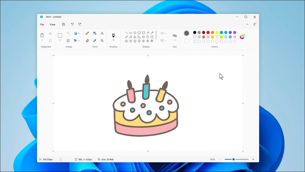 Aplicativo Windows 11 Paint