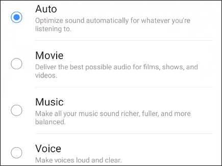 pofiles de áudio para dolby atmos