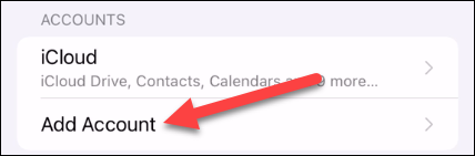 Toque em "Adicionar conta".