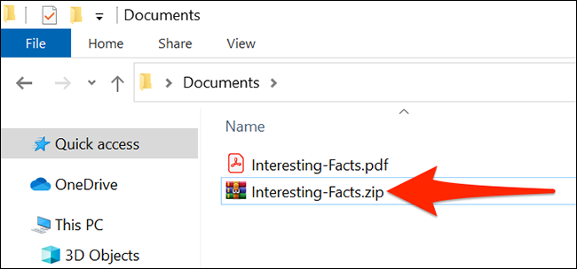 Encontre o arquivo ZIP baixado no File Explorer.
