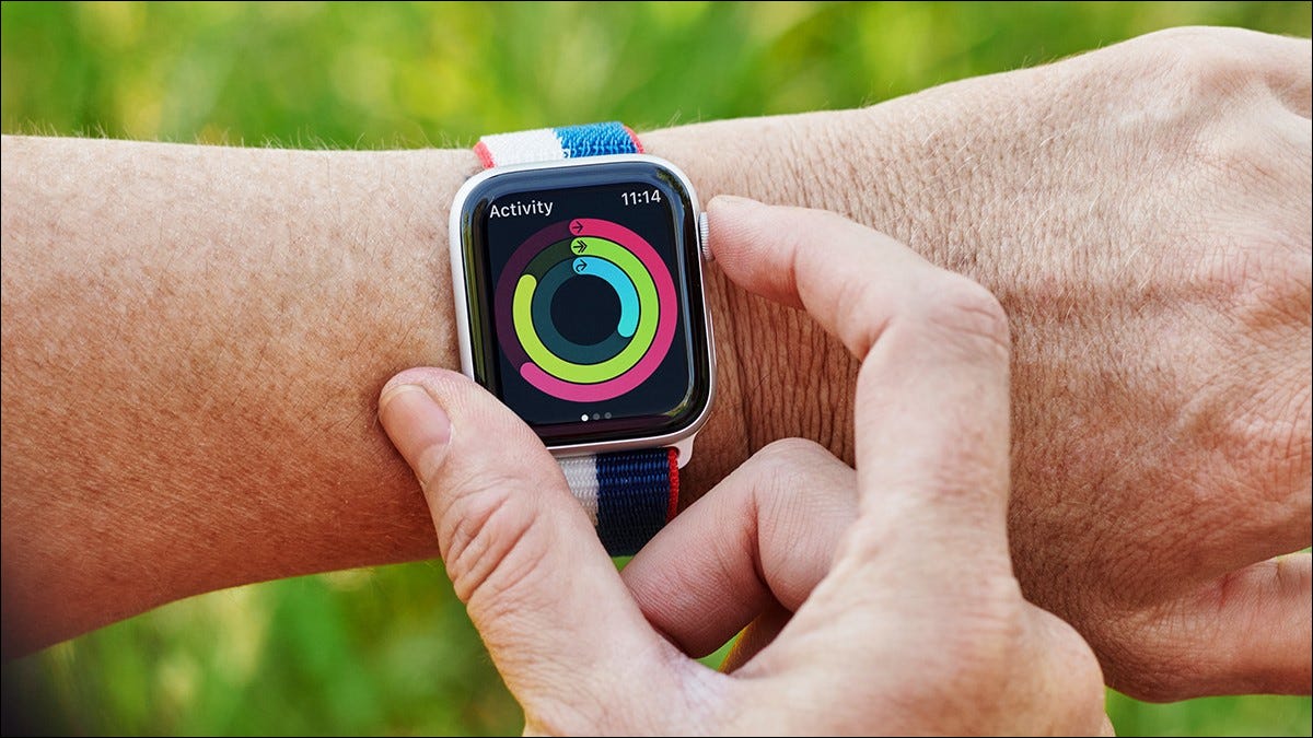 apple watch on man's wrist