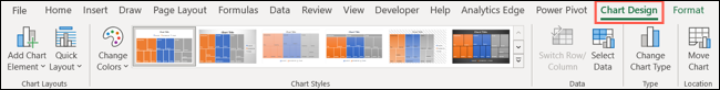 Guia de design de gráfico no Excel