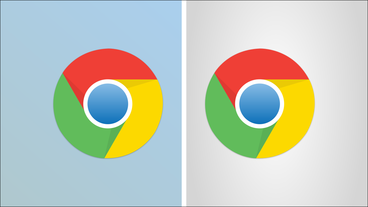 Logotipos do Chrome lado a lado.