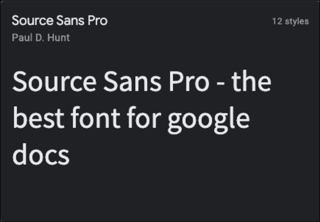 A fonte Source Sans Pro
