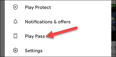 Selecione "Play Pass".