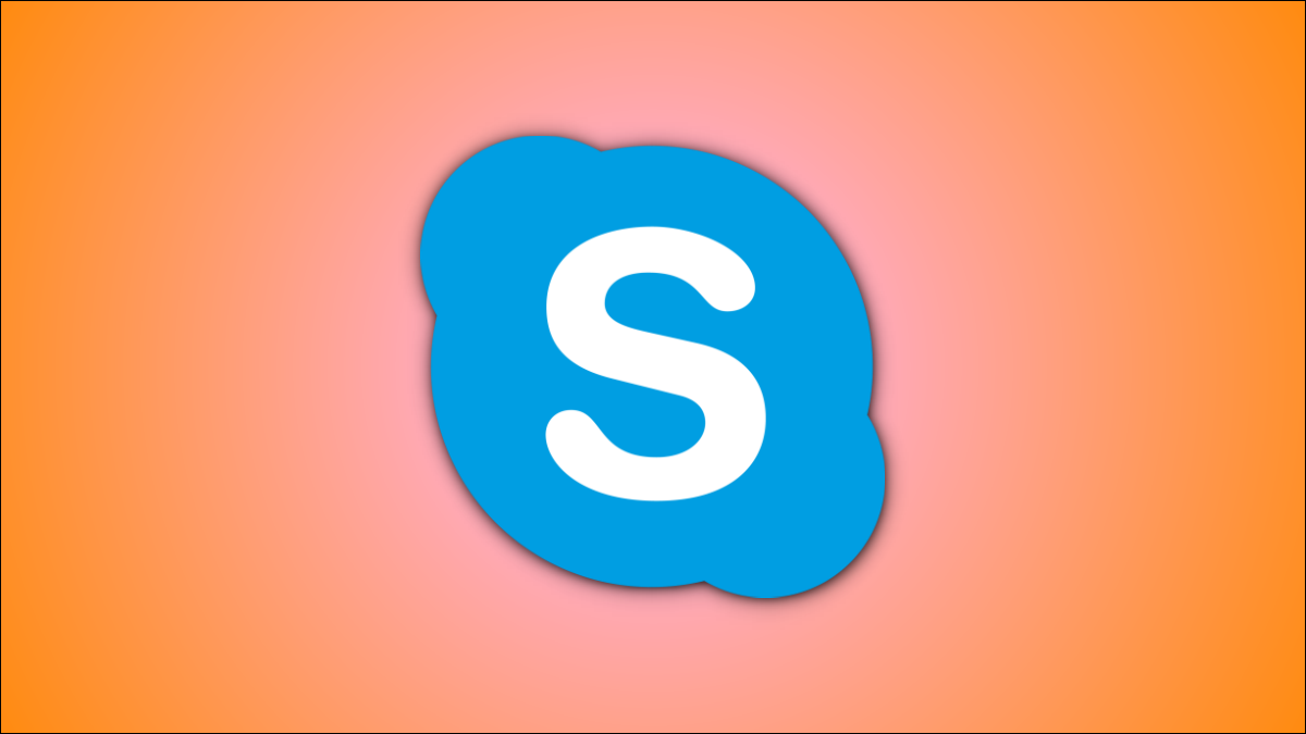Um logotipo do Skype com uma sombra suave ao redor.