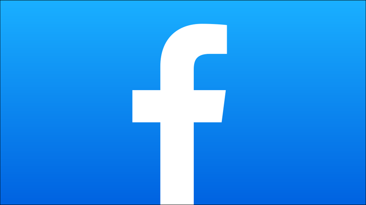 O logotipo do Facebook em um fundo gradiente.