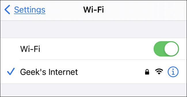 Conectando-se ao hotspot móvel através do iPhone, por exemplo.