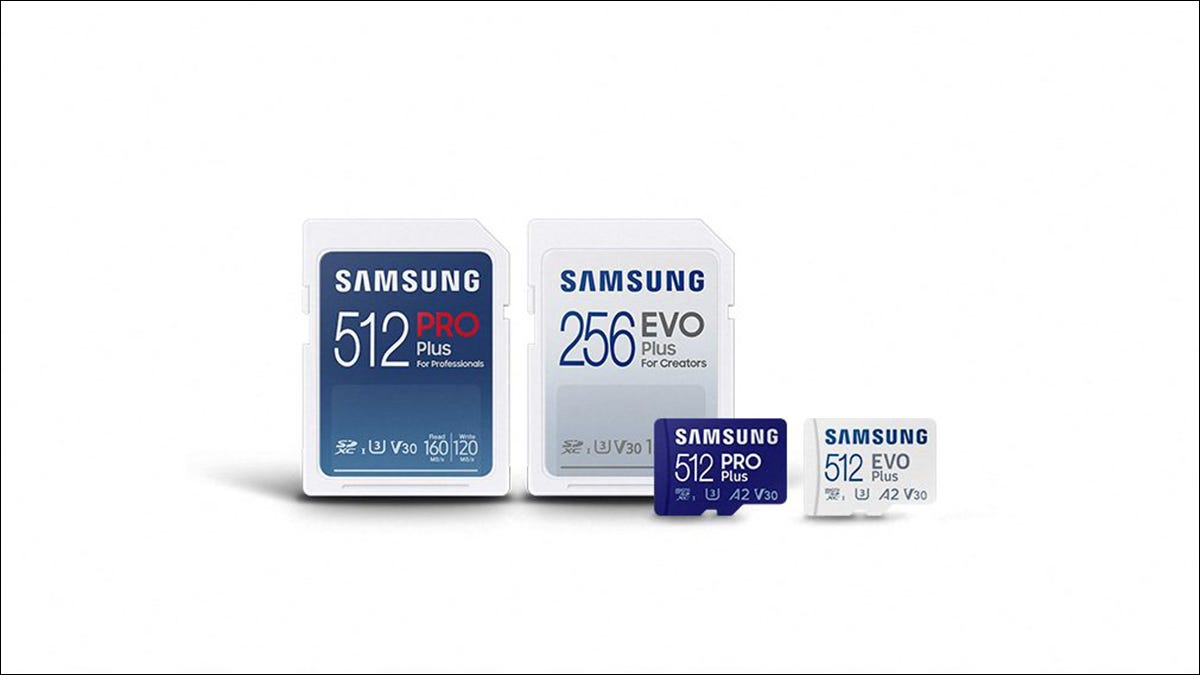 Samsung microSD e cartão SD