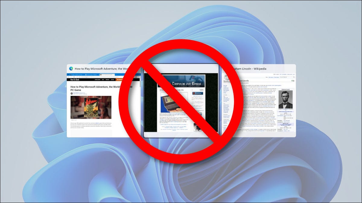 Guias do Microsoft Edge riscadas na visualização Alt + Tab para Windows 11