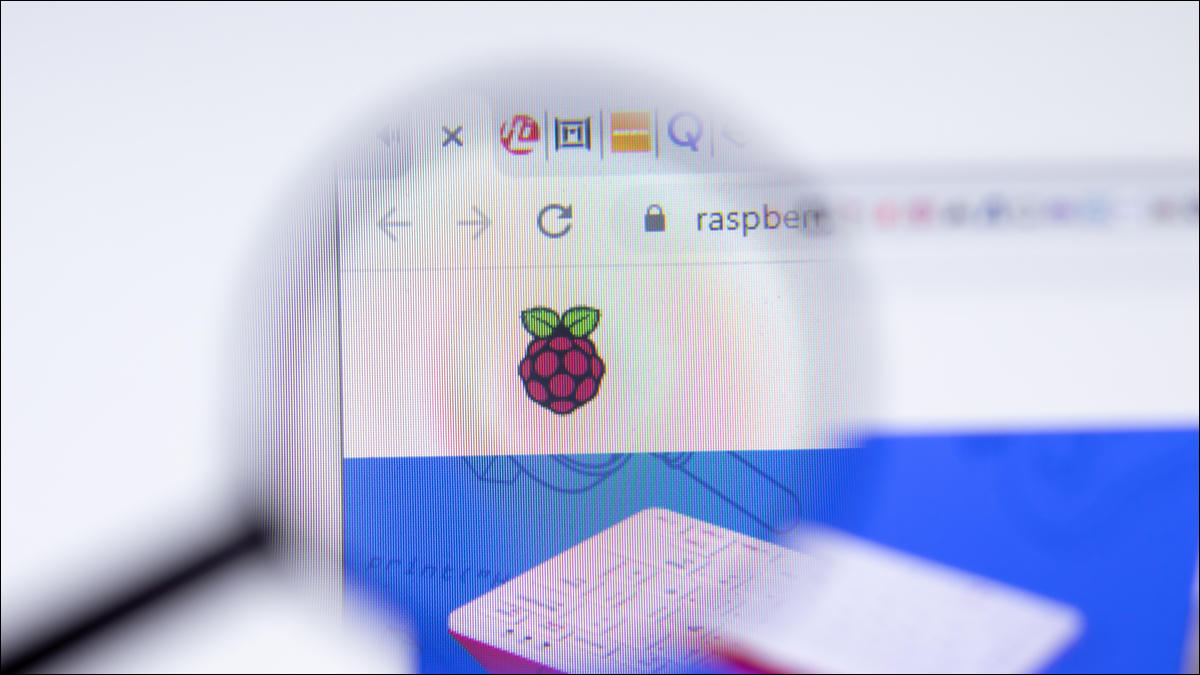 Página inicial do Raspberry Pi