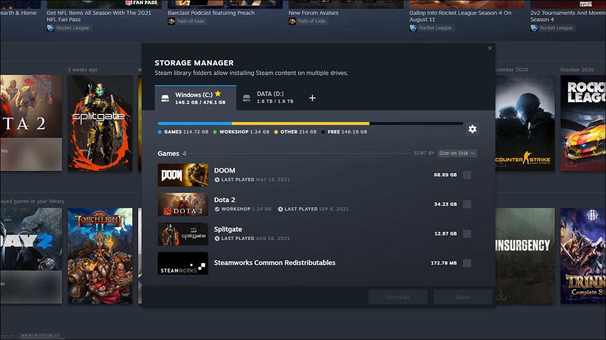 Atualização da biblioteca Steam