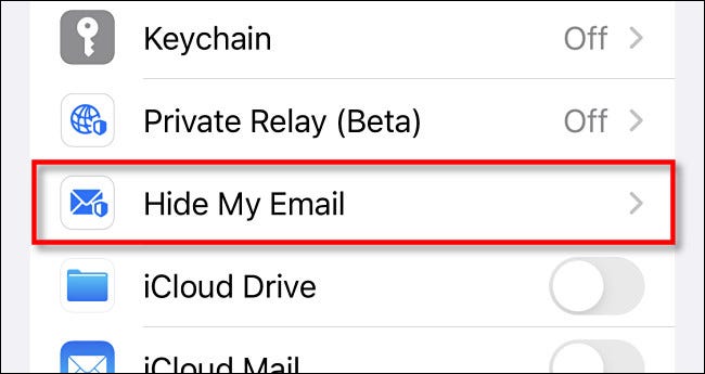 Toque em "Ocultar meu e-mail".