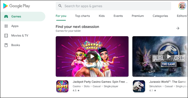 A Google Play Store