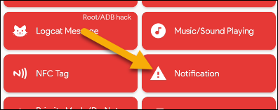 Toque em "Notificação".