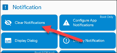 Escolha "Limpar notificações".