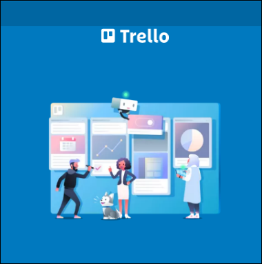 A tela de boas-vindas do Trello