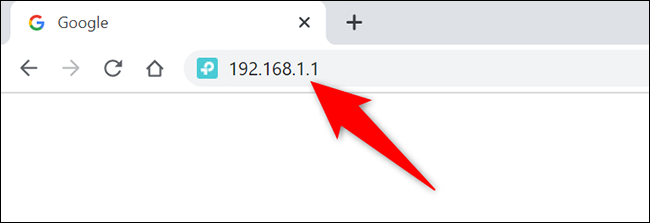 Digite o endereço IP do roteador em um navegador da web e pressione Enter no Windows 10.