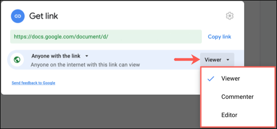 Compartilhe com qualquer pessoa a configuração de permissão de link