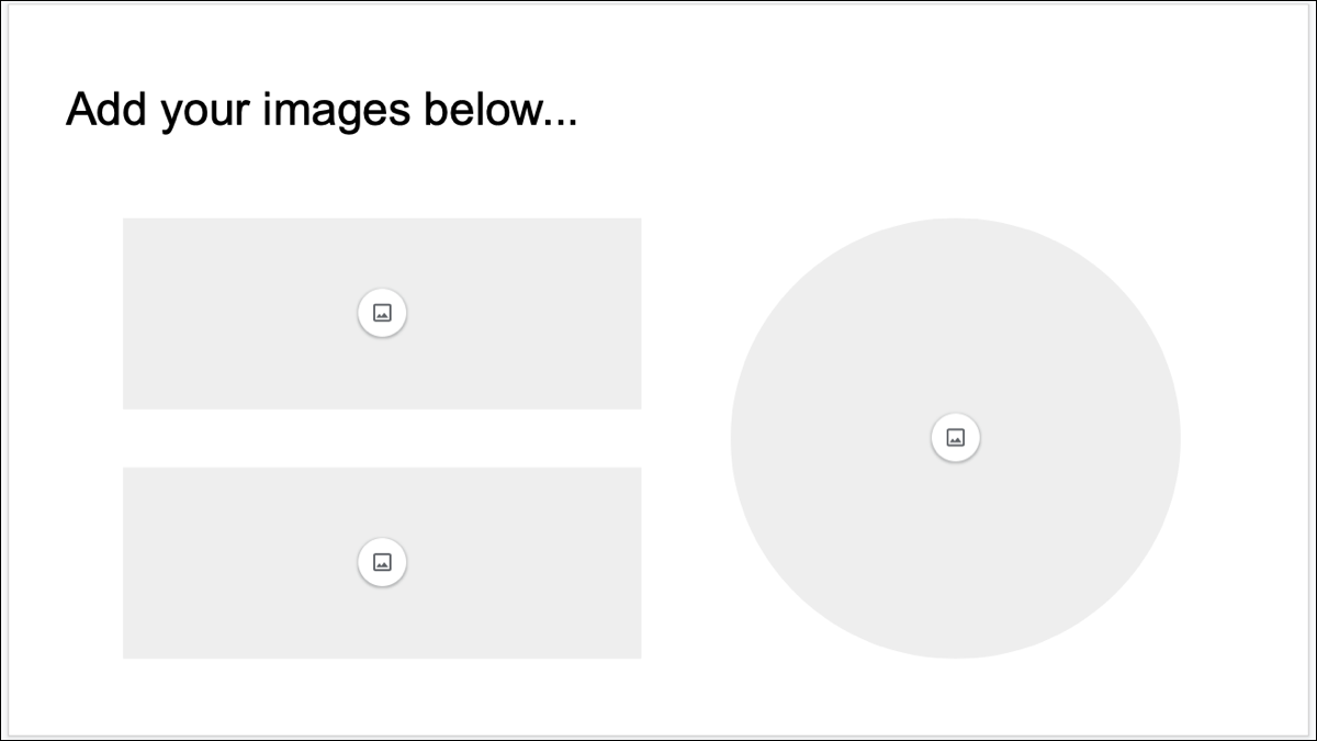 Marcadores de espaço para imagens do Apresentações Google