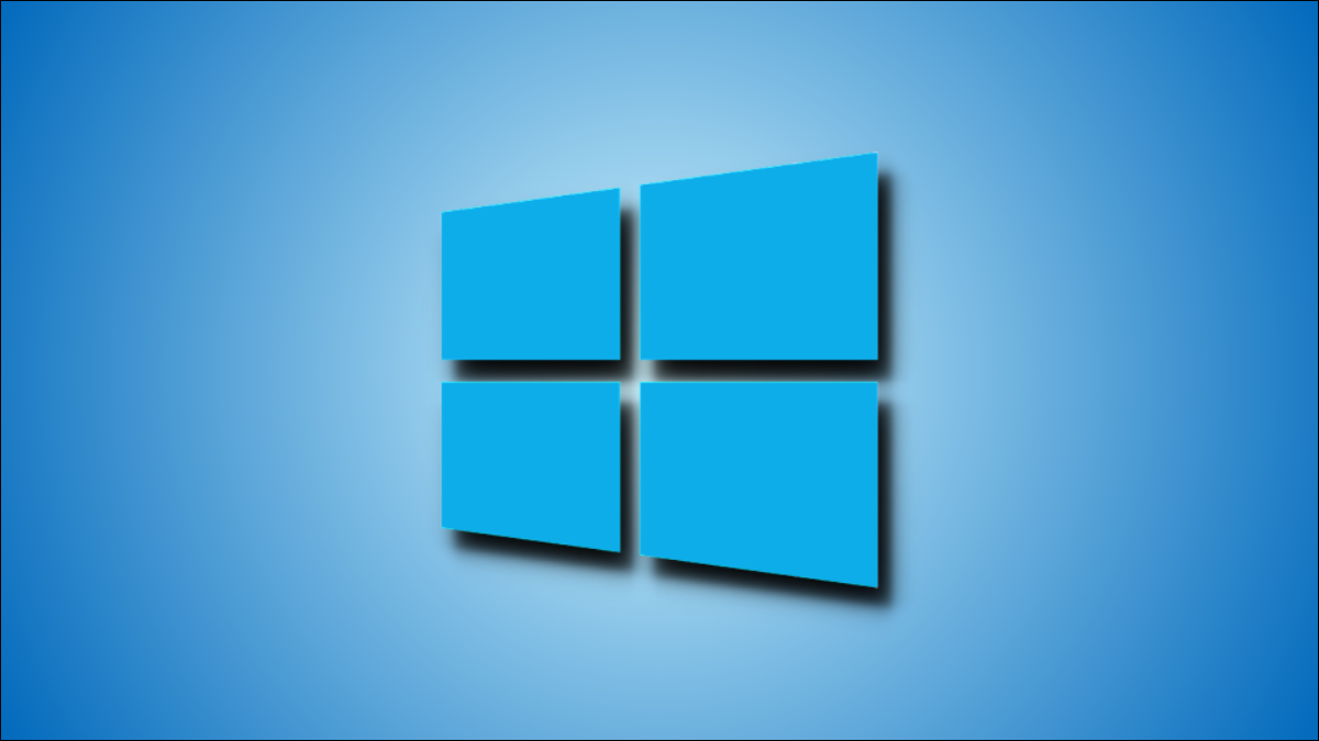 Logotipo do Windows 10 em fundo azul