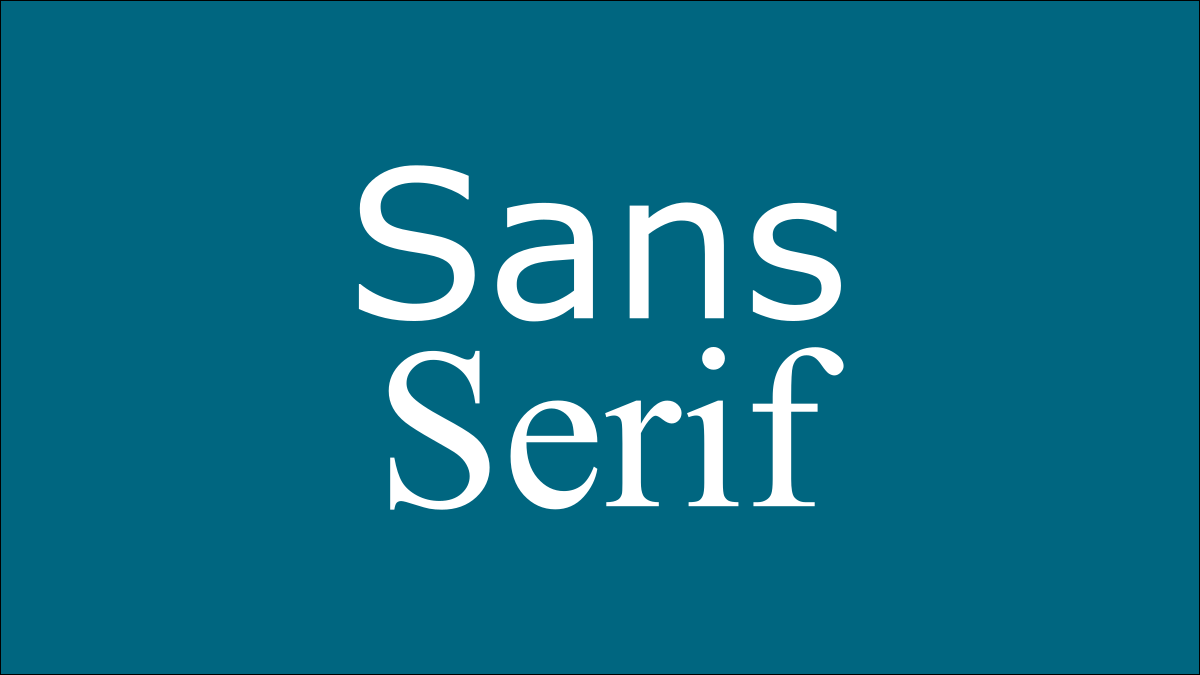 Fontes Sans Serif