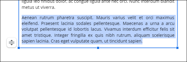 Selecione o texto a ser copiado.