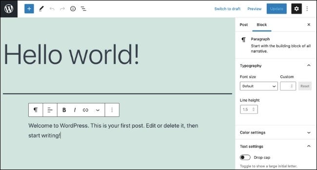 Editor Visual WordPress