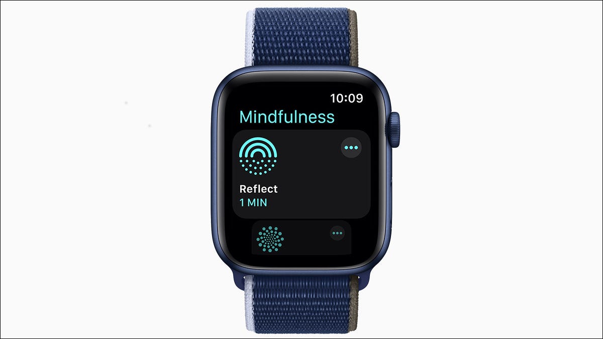 Aplicativo Apple Watch Mindfulness (watchOS 8)