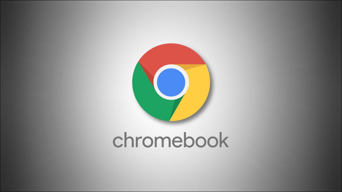 Logotipo do Google Chromebook em um fundo cinza