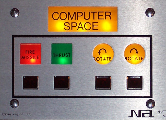 O painel de controle do Espaço do Computador.