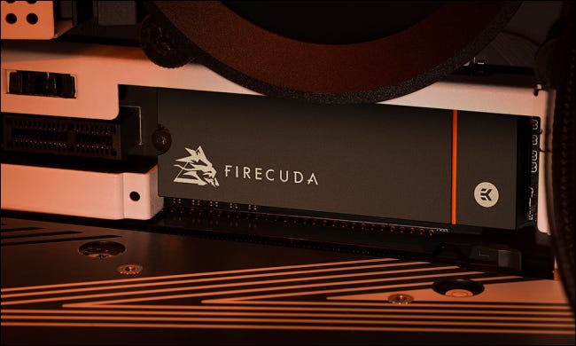 Firecuda SSD instalado na máquina