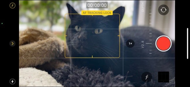 Bloqueio de rastreamento AF no modo cinematográfico do iPhone